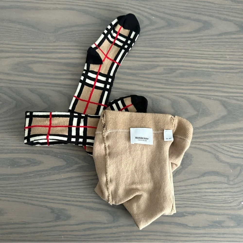 BURBERRY GIRLS VINTAGE CHECK TIGHTS